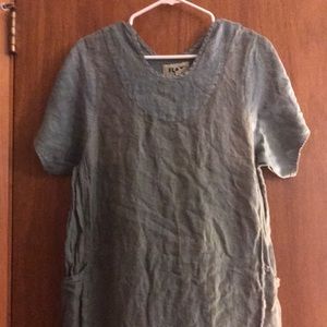 Flax linen maxi dress